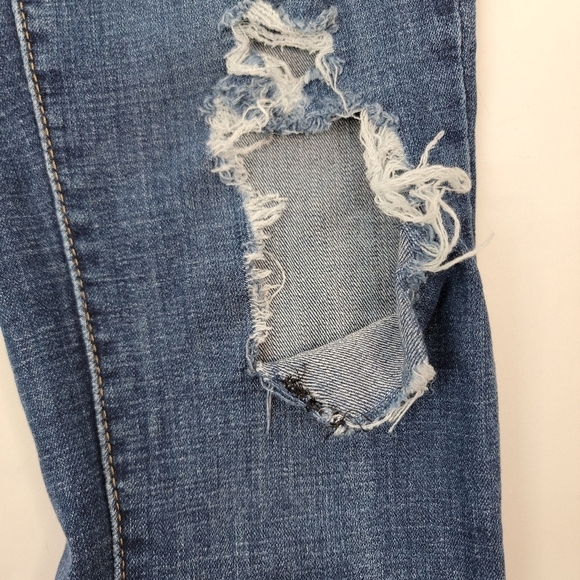 Levi's Sz 29 High Rise Skinny Jeans Distressed Stretch - Picture 6 of 10